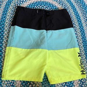 NWT Hurley Boys color block BoardShorts size 18